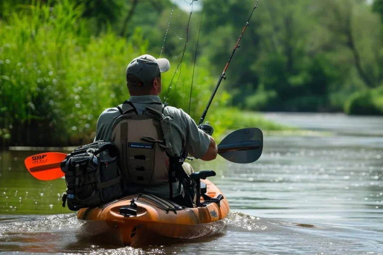 Inflatable Fishing Boat with Rod